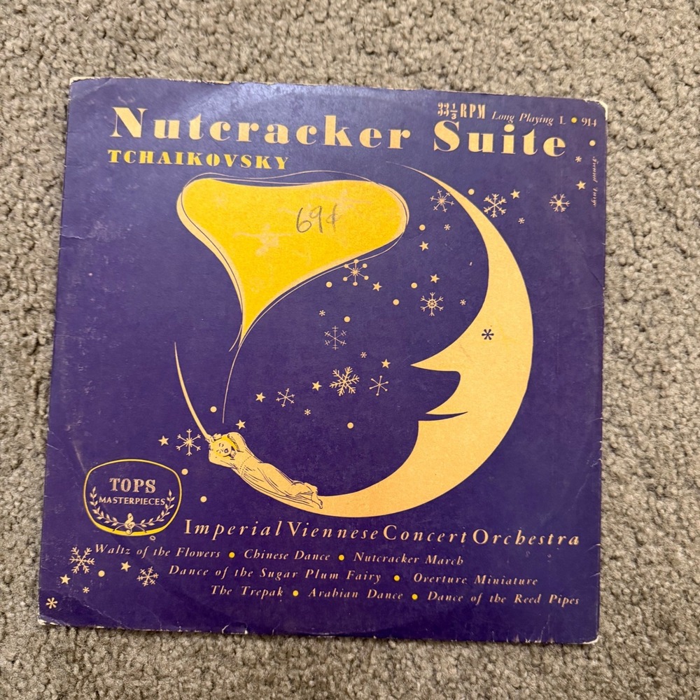 Tchaikovsky Nutcracker Suite Imperial Viennese Concert Orchestra Vinyl TOPS L914
